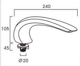 bathtub Faucet /bathtub taps/waterfall AHA-16
