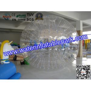 Adults Grass Inflatable Zorb Ball , Inflatable Grass Zorb Ball 2.8m x 1.8m