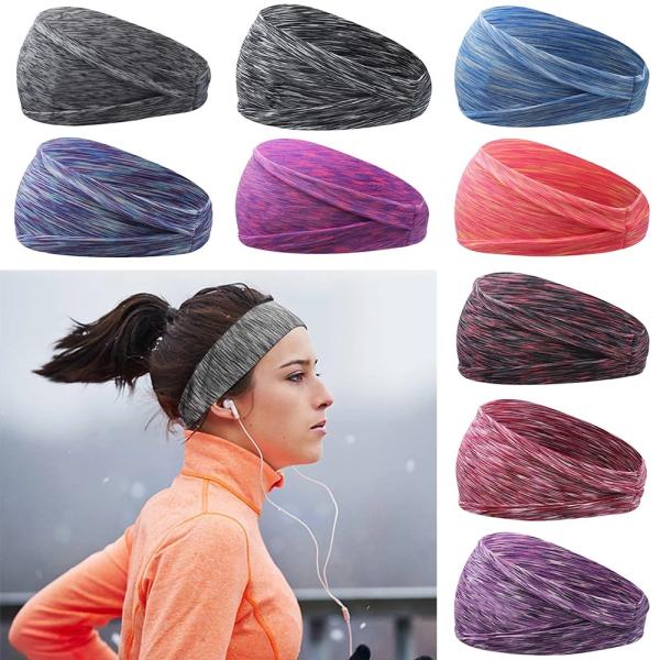 Buy Absorbing Sweat Elastic Yoga Running Headbands Breathable Stretchy at wholesale prices