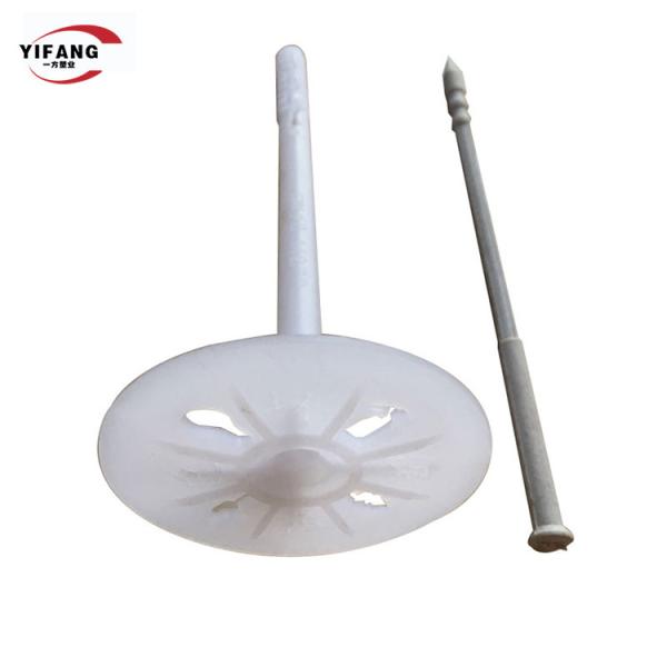 Heat Preservation 55mm Insulation Board Nails With Plastic Washer