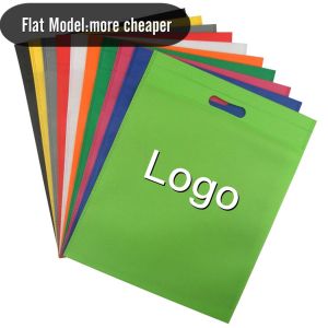 China Custom Printed Eco-friendly Recyclable Durable Non Woven Die Cut Bag for Shopping Packaging on sale