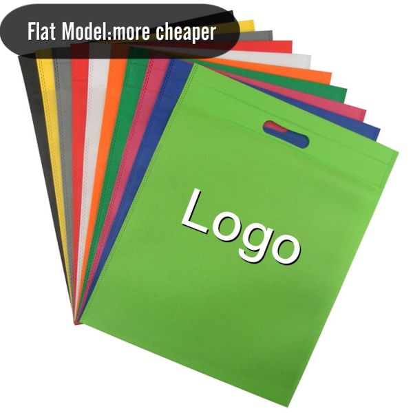 Buy Custom Printed Eco-friendly Recyclable Durable Non Woven Die Cut Bag for Shopping Packaging at wholesale prices