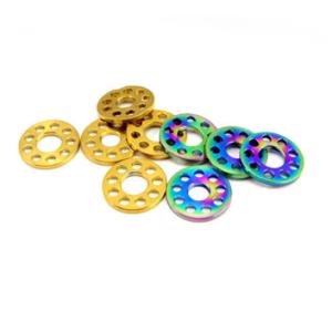 Customized titanium gr5 washers for automobile and bike