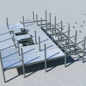 Multistory Prefabricated Metal Buildings Steel Frame Structure Building