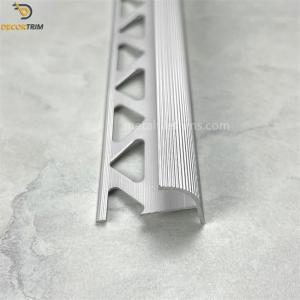 Tile Trim 9.97mm Silver Tile stair Profile With Triangle Punching