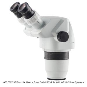 Magnification 6.7x - 45x Binocular Stereoscopic Microscope Optical With Pole