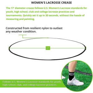45cm Lacrosse Training Equipment Portable Lacrosse Crease With Weights