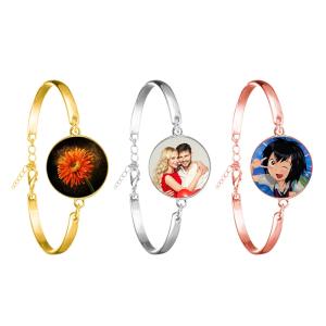 Women Jewelry Elegant Sublimation Bracelet Blanks DIY Custom Sublimation Charm