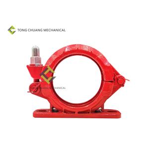 China Steel Concrete Pump Pipeline Type 125A Two Hole Pipe Clamp With Seat 001693301A00041 on sale