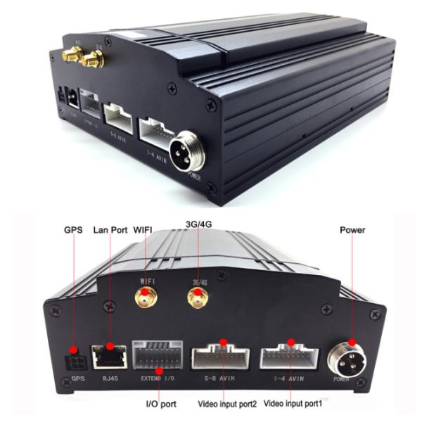 4G GPS Wifi 8ch vehicle DVR / NVR for Taxi School Bus Car Truck solution