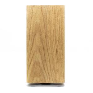 Kitchen Magnetic Knife Holder with Metal Plate 360 Rotating Oak Wood Construction