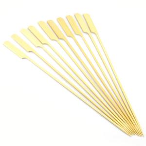 Eco Friendly Disposable BBQ Bamboo Food Picks Skewers 12 Inch
