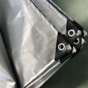 High Surface Hardness Silver Gray Woven PE Polyethylene Tarpaulin at for