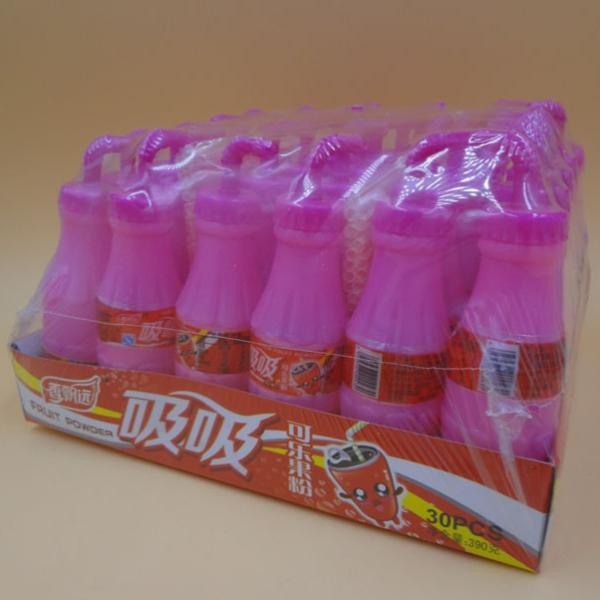 Buy Christmas Straw Fruits Sugar Powder Candy With Powdered Sugar Dispenser at wholesale prices