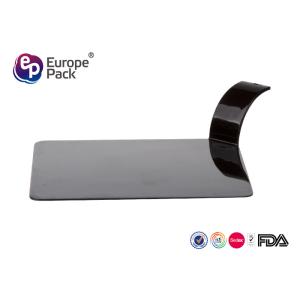 Black Disposable Dessert Plates Ps Material Plastic Pudding Cups