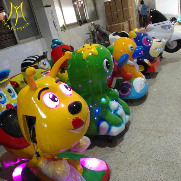 Hansel coin operated fiber glass electric amusament kiddie rides