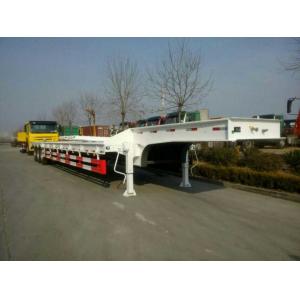 Quality low bed trailer 80ton for heavy equipment transport for sale