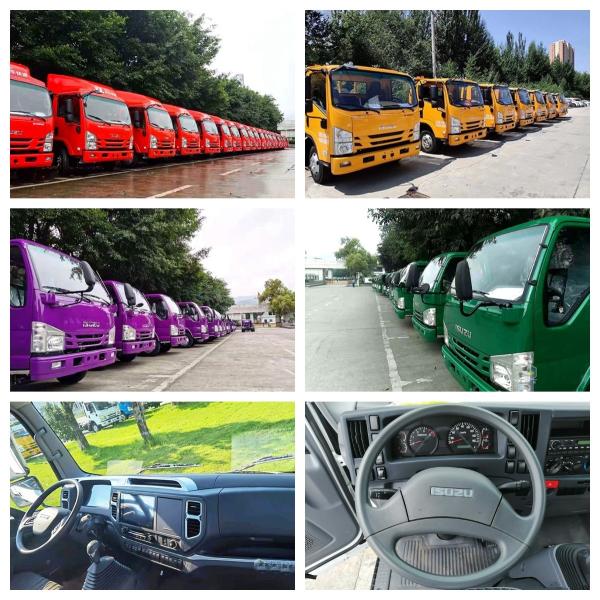 GVW 3500kg Japanese Isuzu 100P Light Cargo Fence Truck With 2 Tons 3 Ton Loading Lorry Truck