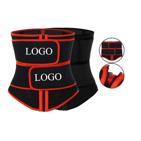 Neoprene Bodyshaper HEXIN Zipper Design 2020 Embossing Tummy Slimming Waist