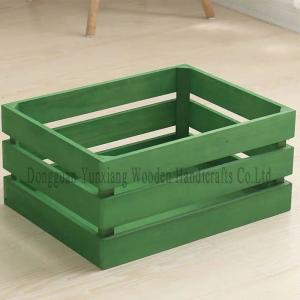 Mini Multicraft Nature Wooden Crates Storage Container, Farmhouse Style
