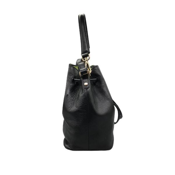 Real Leather Vintage Square Black Color Women Fashion Handbags
