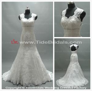 China NEW! Mermaid Sweetheart Appliques Lace Chapel Train Wedding Dress #AS2662 on sale