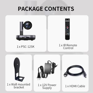 DAIPU PSC-12SK 4K 12X Optical Zoom 3G-SDI HD-MI Video Conference PTZ Camera