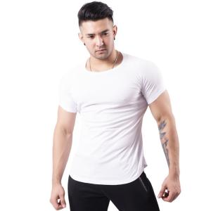 Fashion Men Cotton T Shirts Outdoor Training Customized Material