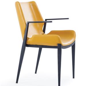 China Black Painted Frame 62x59x90cm Arm Chair Dining Chairs on sale