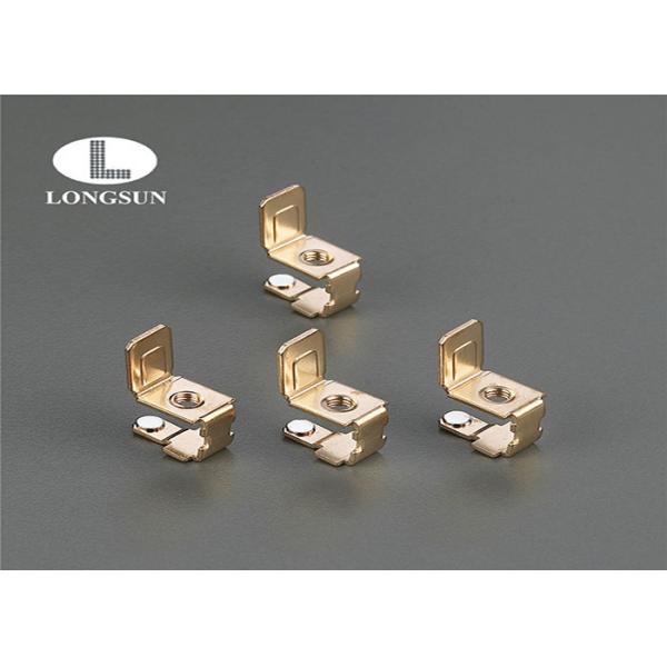 Welding Machine Parts For Mini Circuit Breaker / Stamped Metal Parts With Silver