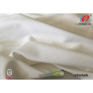Double Faces White Weft Knitted Fabric Interlock Quick Dry Function 75D