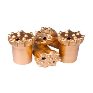 Wear Resistance 7 button Threaded Drill Button Bits, thread drilling bits for