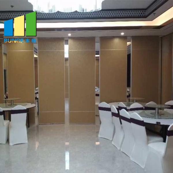 65mm Sliding Partition Walls Interior Divider Movable Room Partition For Restaurant