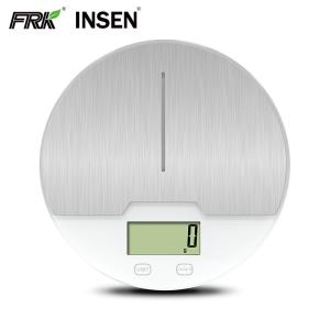 Round Steel Platform Steel Digital Kitchen Food Weighing Scale