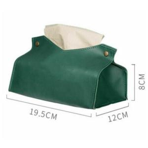 Fancy Real Leather Debossed Car Tissue Box BPA Free