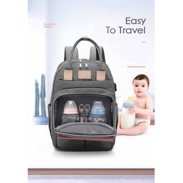 Large Capacity Mom Baby Bag Multi-function Waterproof Outdoor Travel Diaper Bag With USB Charging For Baby Care