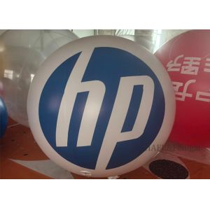 Customized White PVC Advertising Balloons Printed With Brand Logos For Marketing
