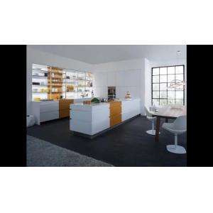 China Wood Furniture Hpl Door Modern Prefab Kitchen Cabinets on sale