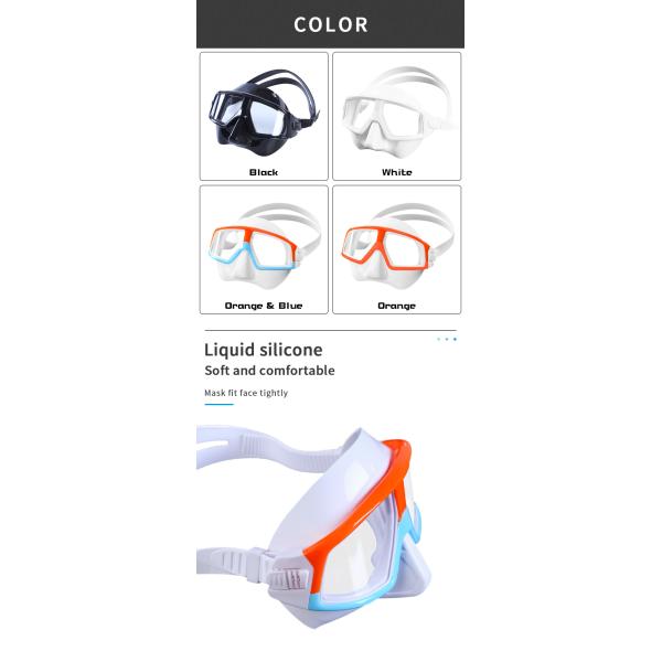 Half Face Snorkelling Sets Anti Fog Scuba Diving Mask And Snorkel Equipment