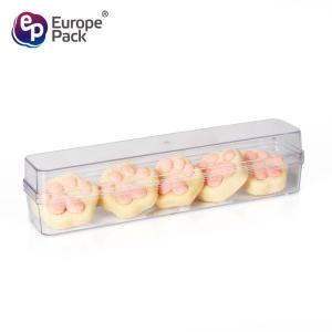 Custom PS Transparent Plastic Biscuit Container Box