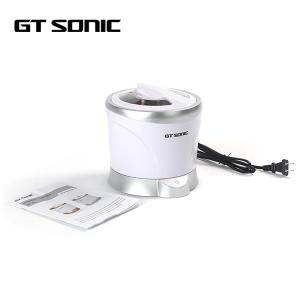 One Button Household Ultrasonic Cleaner With Detachable Tank Round Shape