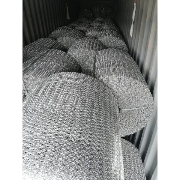 Anti Corrosion Six Lines Pipeline Galvanized Steel Mesh 140m 280m For Oil And
