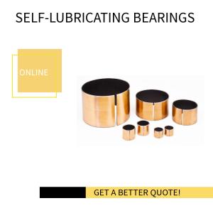 Cylindrical Metal Ploymer Sliding Bearing Steel Backed