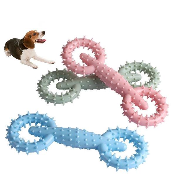 Pet Bite Resistant Pull Tab Chew Toy Teeth Cleaning Durable Dog Toy For Small