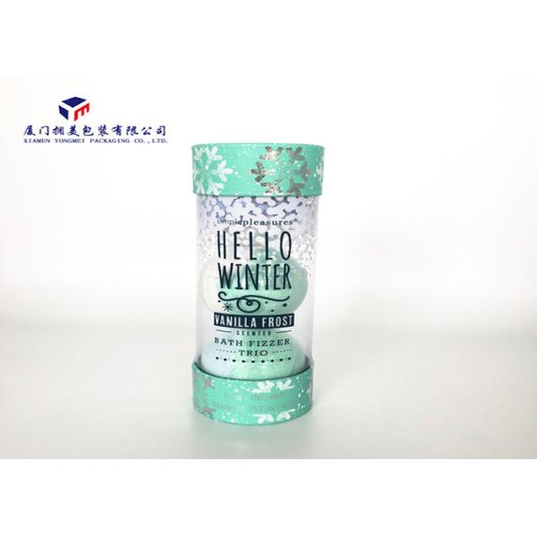 Buy Stable Quality Plastic Cylinder Packaging Tubes With Colored Hard Paper Covers at wholesale prices