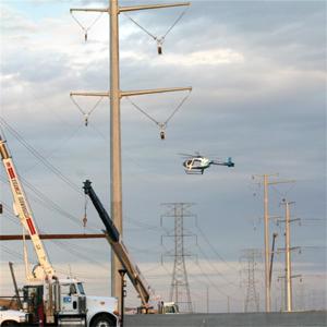 220KV Overhead Transmission Electrical Power Pole