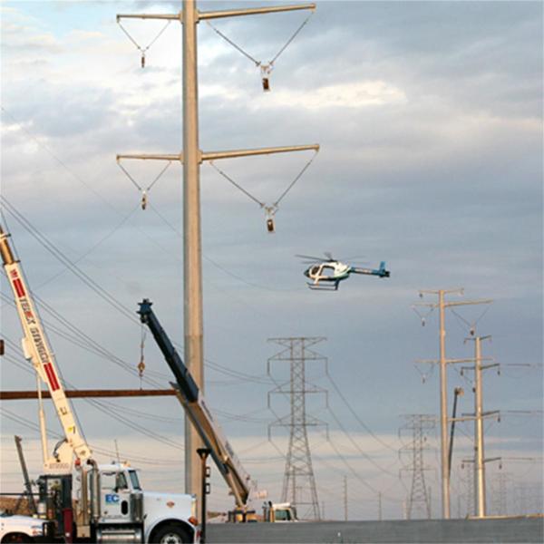 Buy 220KV  Overhead Transmission Electrical Power Pole at wholesale prices