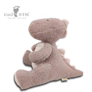 ODM Soothing Stuffed Animal Embroidery Logo Grey Dinosaur Plush CE