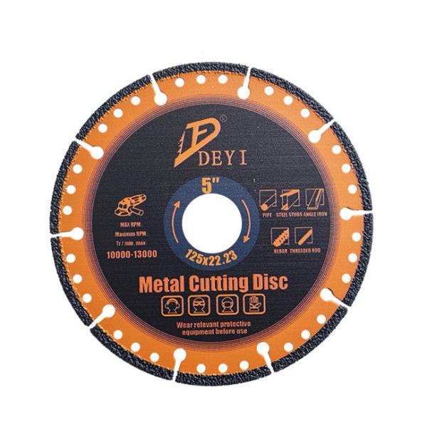Buy Vacuum Brazed 125mm Porcelain Diamond Cutting Disc Multipurpose at wholesale prices