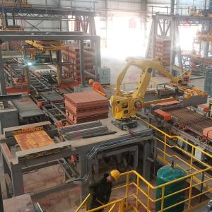 Steel Automated Unloading and Packing for Customizable Clay Brick Making Process